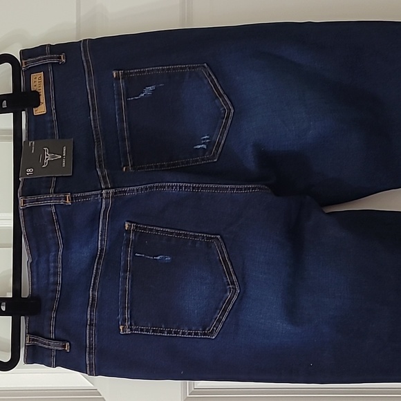 Lucky & Blessed Flares Dark Wash Leg Inserts - Picture 4 of 11